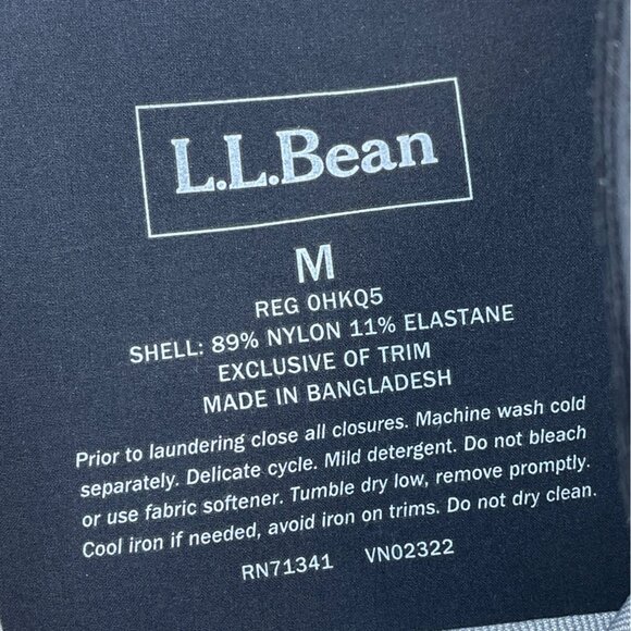 L.L. Bean Mens Black Snow Pants Adjustable Waist All-Weather Insulated Sz M - Picture 9 of 10